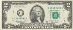 Estados Unidos USA-P-515a "G", 2$, Chicago IL, 2009, UNC