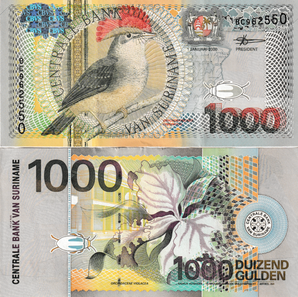 Suriname SRM-P-151, 1.000 Gulden, 1-Enero-2000, VF+