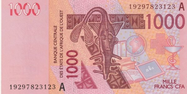 W.A.St. Côte de Ivore "A"-P-115A(19), 1.000 Fcos. CFA, 2003(19), UNC