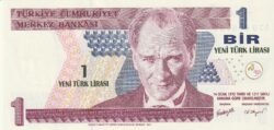 Turquia TUQ-P-216, 1 Lira, 2005, UNC