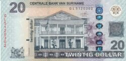 Suriname SRM-P-164(19), 20 $, 1-Febrero-2019, UNC
