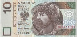 Polonia POL-P-173a, 10 Zlotych, 25-Marzo-1994, UNC