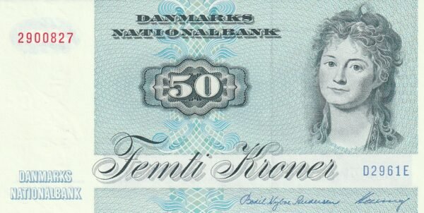 Dinamarca DMK-P-50M, 50 Kroner, 1996, UNC, signatures: B. N. Andersen & Heering, UNC