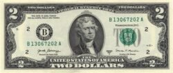 Estados Unidos USA-P-W545 "L", San Francisco, 2$, 2017A, Sig.- Carranza & MnuchinUNC