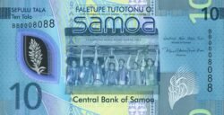Samoa SAM-P-W48, 10 Tala, ND-2023, Polímero, UNC