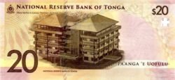 Tonga TNG-P-W53, 20 Pa'anga, ND-2023, Híbrido, UNC