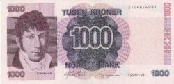 Noruega, NOR P-45b(98), 1.000 Kroner, 1998, aUNC
