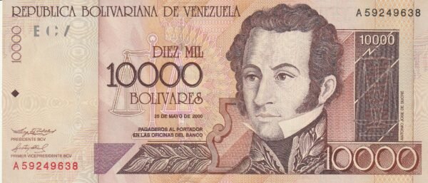Venezuela VNZ-P-85a, 10.000 Bolívares, 25-Mayo-2000, aUNC