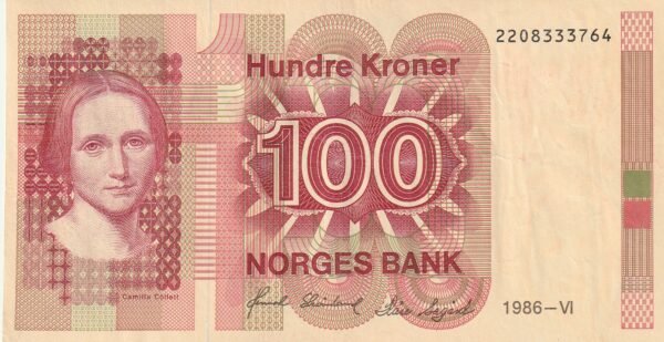 Noruega, NOR P-43c, 100 Kroner, 1986, Nº 2208333764, Look Scand, XF