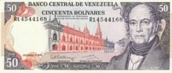 Venezuela VNZ-P-65d, 50 Bolívares, 8-Dic-1992, Andrés Bello, UNC