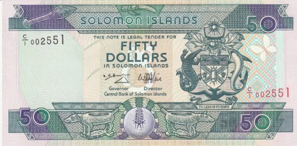 Islas Solomon SLM-P-22, 50$, ND-1996, UNC