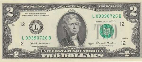 Estados Unidos USA-P-W545 "L", 2$, San Fco. "L", 2017A, UNC