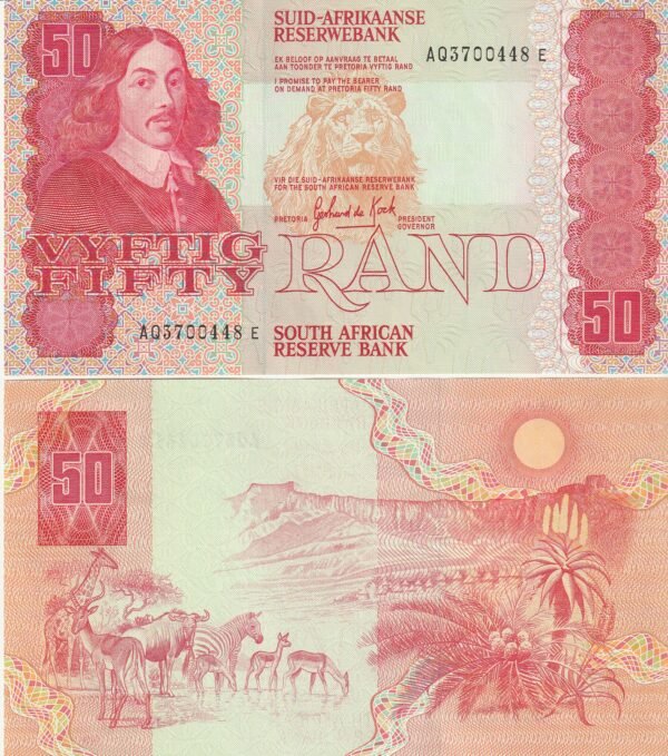 Sudafrica DSF-P-122a, 50 Rand, ND-1984, UNC