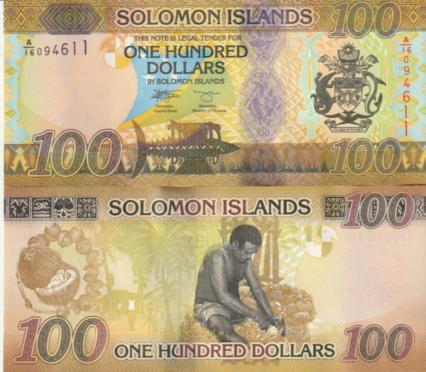 Islas Solomon SLM-P-New 100$, ND-2023, Híbrido, UNC