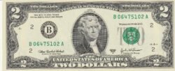 Estados Unidos USA-P-516b "B" New York, 2$, 2003A, Look Scand, UNC