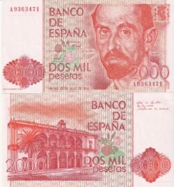 España ESP-P-159, 2000 Ptas., 1980, Juan Ramón Jimènez, Serie A, Look Scand, UNC