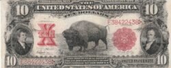 Estados Unidos USA-P-185(9), 10 $, 1901, Nº E38422438*, Look Scand, VF