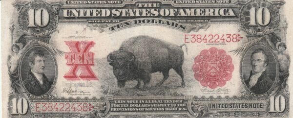 Estados Unidos USA-P-185(9), 10 $, 1901, Nº E38422438*, Look Scand, VF