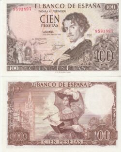 España ESP-P-150, 100 Ptas., Sin Serie, Gustavo A. Becquer, Look Scand, XF