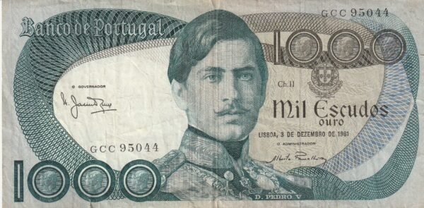 Portugal PTG-P-175b(8), 1.000 Escudos, 3-Diciembre-1981, Look Scand, Fine