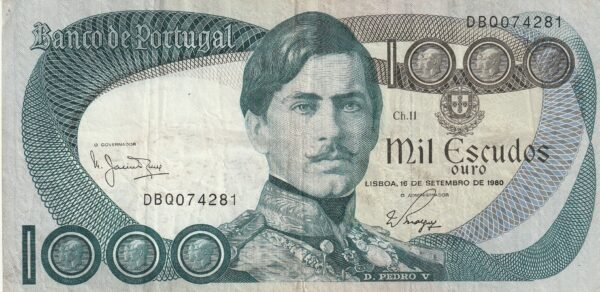 Portugal PTG-P-175b(4), 1.000 Escudos, 18-Septiembre-1980, Look Scand, Fine
