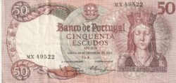 Portugal PTG-P-168(7), 50 Escudos, 1964, Look Scand, Veri Fine