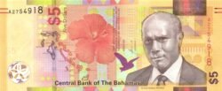Bahamas BAH-P-W78A, 5 $, 2020, Sir Cecil Wallace-Whitfield, UNC