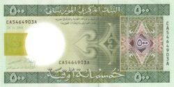 Mauritania MAU-P-12a, 500 Ouguiya, 2004, UNC