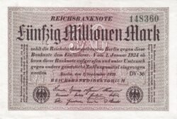 Alemania GER-P-109b(1), 50.000.000 Mark, 1923, UNC