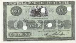 Irlanda IRL-P-345p.2, 1 Pound, 1926, Provincial Bank of Ireland Limited, Look Scand, UNC