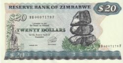 Zimbabwe ZBW-P-4d, 20 $, 1994, UNC