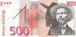 Eslovenia ESV-P-16a, 500 Tolarjev, 1992, UNC