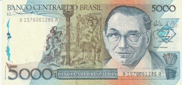 Brasil BRA-P-214, 5.000 Cruzados, ND-1988, UNC