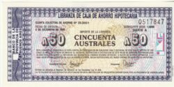 Argentina ARG-P-Libranza 50 Australes, 1985, UNC