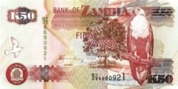 Zambia ZMB-P-37i, 50 Kwacha, 2010, UNC