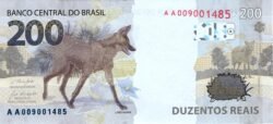 Brasil BRA-P-W258, 20 Reais, 2020, Lobo, UNC