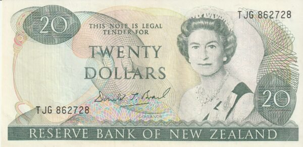 Nueva Zelanda NZL-P-167c, 20$, ND-1992, Look Scand, XF++