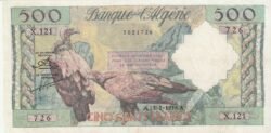 Argelia ALG-P-117, 500 Fcos., 13-Febrero-1958, Nº 3021726, Look Scand, XF