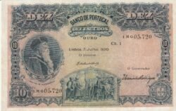 Portugal PTG-P-117(19-1), 10 Escudos, Nº 1MG-05720, Look Scand, VF+++