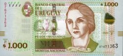 Uruguay URG-P-98, 1000 Pesos, 2020, Serie F, UNC