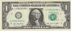 Estados Unidos USA-P-W549 "G" Chicago, 1$, 2021, Look Scand, UNC
