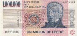 Argentina ARG-P-310(3), 1.000.000 Pesos, ND-1981/3, XF+