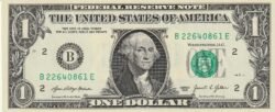 Estados Unidos USA-P-W549 "B" New York, 1$, 2021, UNC