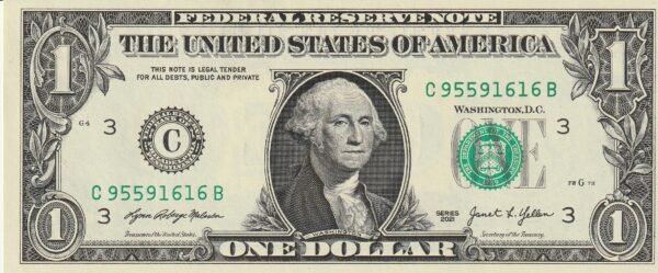 Estados Unidos USA-P-W549 "C" Philadelfhia, 1$, 2021, Look Scand, UNC