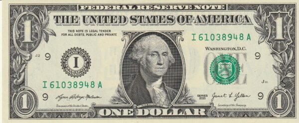 Estados Unidos USA-P-W549 "E" Richmond", 1$, 2021, Look Scand, UNC