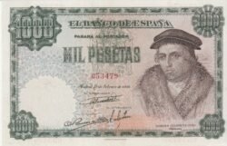 España ESP-P-133, 1.000 Ptas, Nº.- 653479, 1946, Look Scand, XF+++
