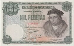 España ESP-P-133, 1.000 Ptas, Nº.- 2436624, 1946, Look Scand, XF++