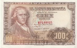 España ESP-P-137, 100 Ptas., Nº H-9144025, 2-Mayo.1948, Look Scand, UNC