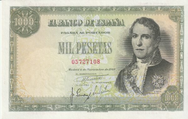 España ESP-P-138, 1.000 Ptas., Ramón de Santillán, Nº.- 05727108, Look Scand, XF+