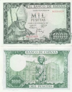 España ESP-P-151(Guerra 520), 1.000 Ptas., 15-Nov.-1965, Look Scand, XF